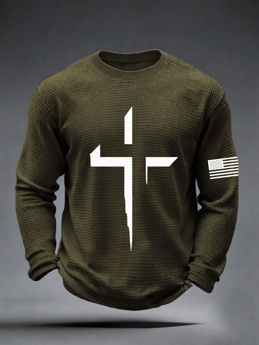 Men's Faith Cross Waffle Top